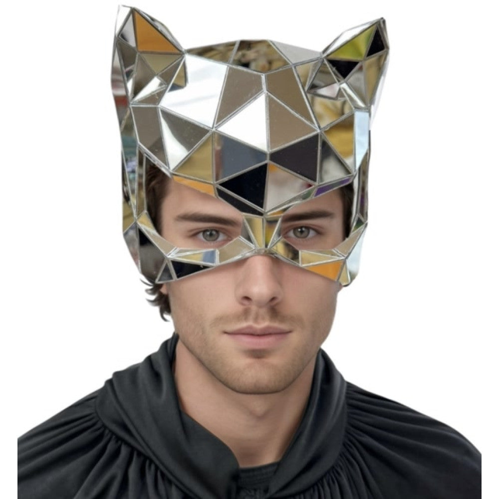 Silver Poly Mirror Mask