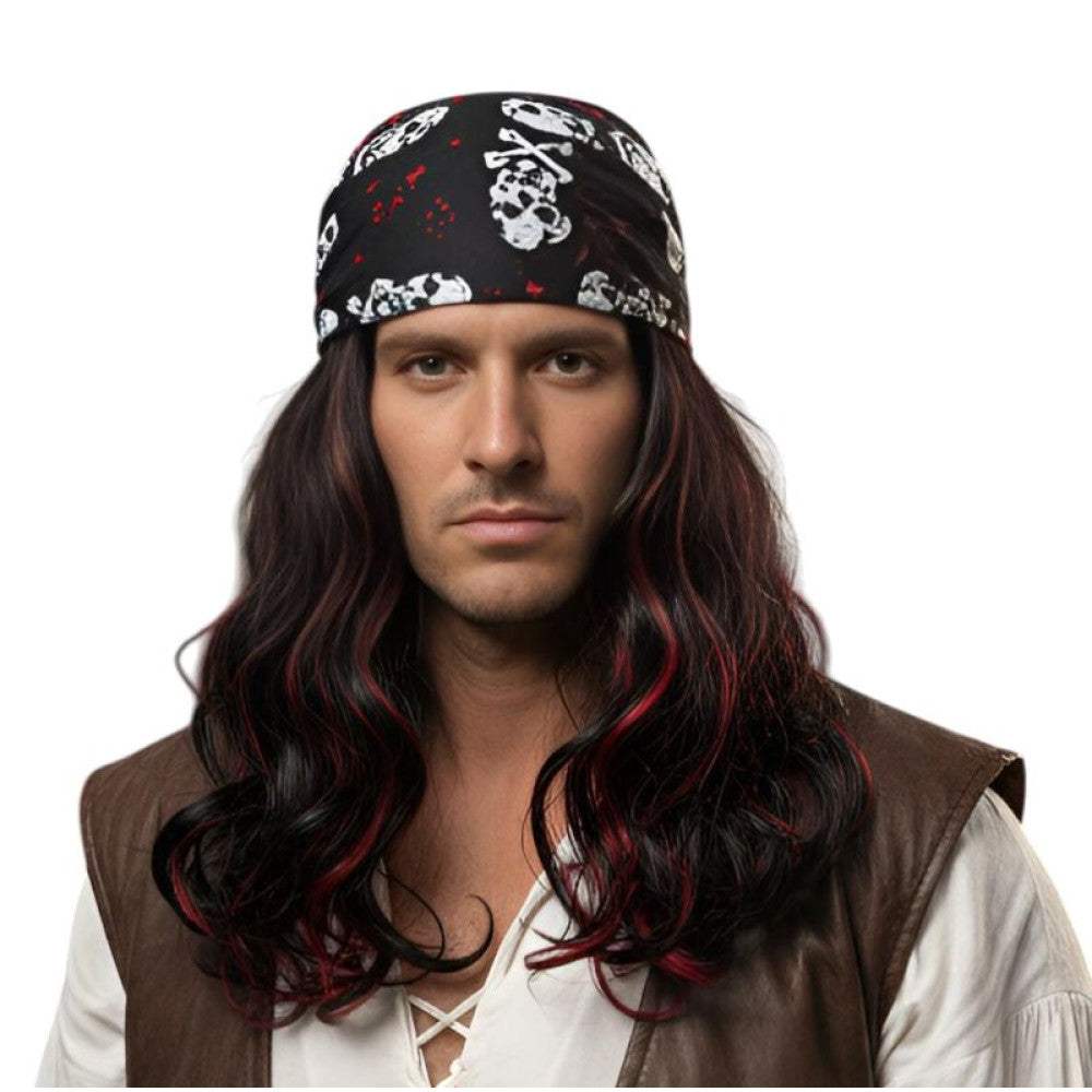 Peluca de pirata con bandana