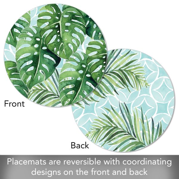 Tropical Foliage – Round Reversible Placemat