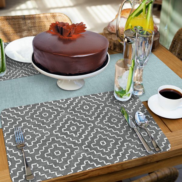 Mantel Individual Reversible Easycare de Franela Gris