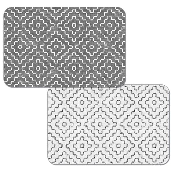 Mantel Individual Reversible Easycare de Franela Gris