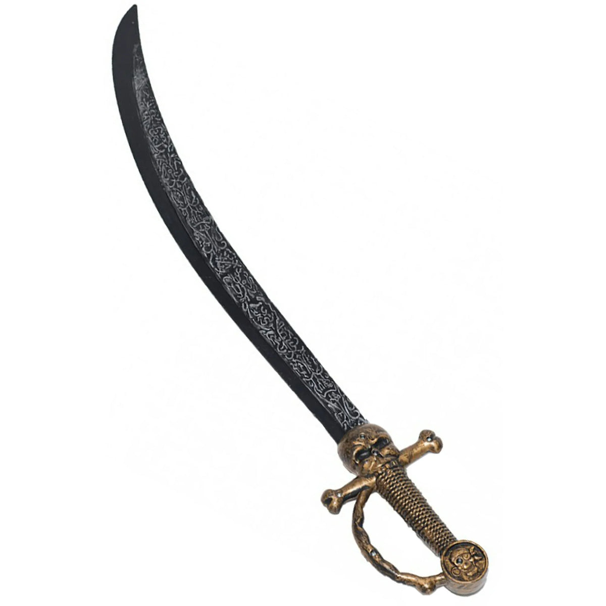 Espada pirata grande de color negro sólido
