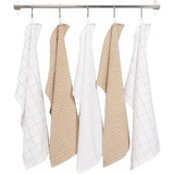 Juego de 5 toallas de rizo reversibles Beechwood - 40x71 cm - Topo