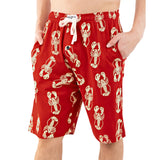Pantalones cortos de pijama de langosta para hombre