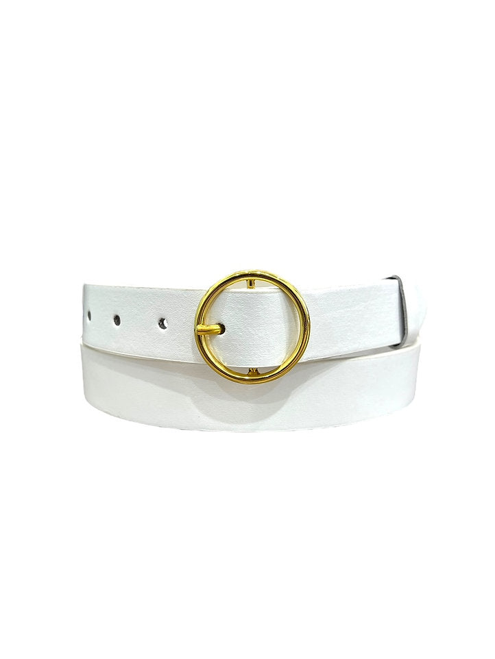 Cinturón blanco para mujer