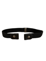 No Buckle Elastic Belt Black