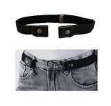 No Buckle Elastic Belt Black