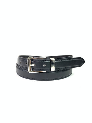 Cinturón de vestir negro para hombre