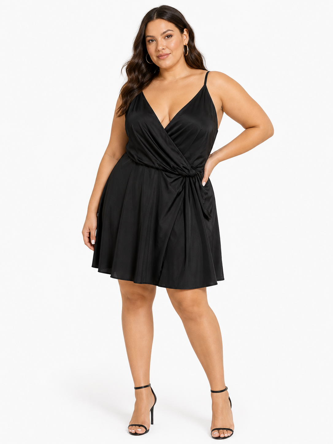 Traje de baño de talla grande negro
