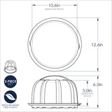 Caja Transparente para Pastel Bundt