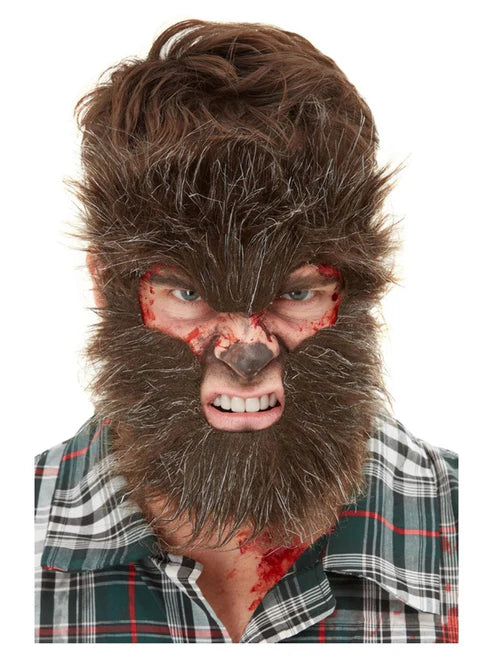 Efectos de maquillaje, pelo de hombre lobo para la cara