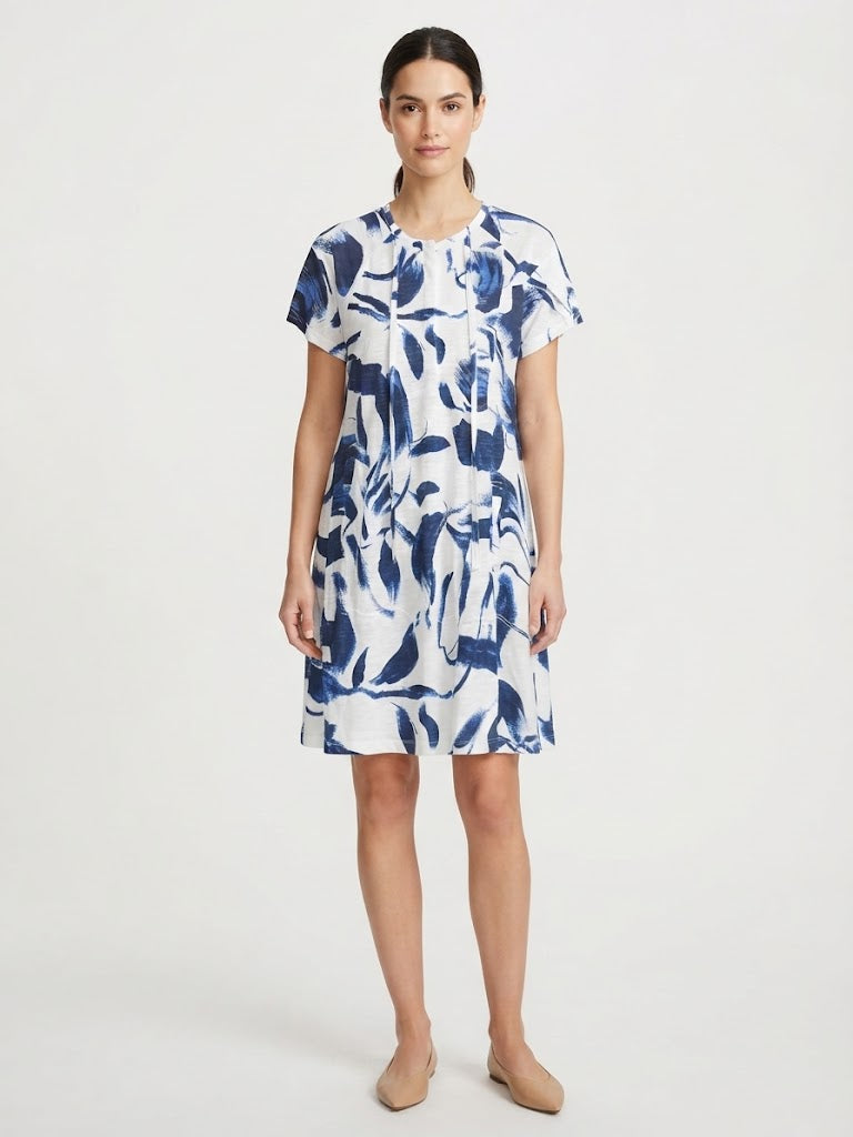 Vestido azul marino manga corta - Nanette Lepore
