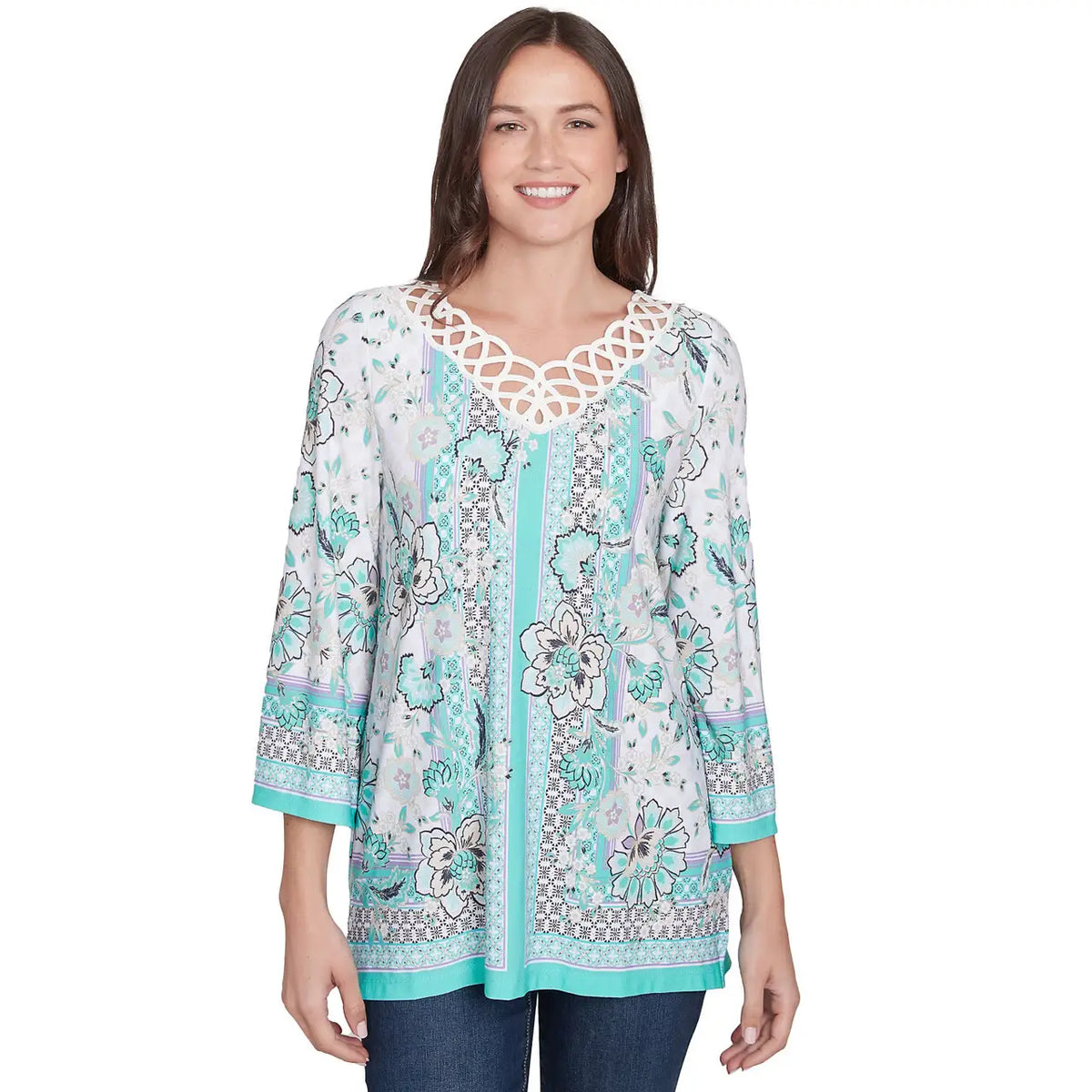 Top de crepé con estampado floral y fular Julep Multi - Ruby Rd
