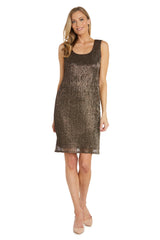 Vestido metálico sin mangas - RM Richards