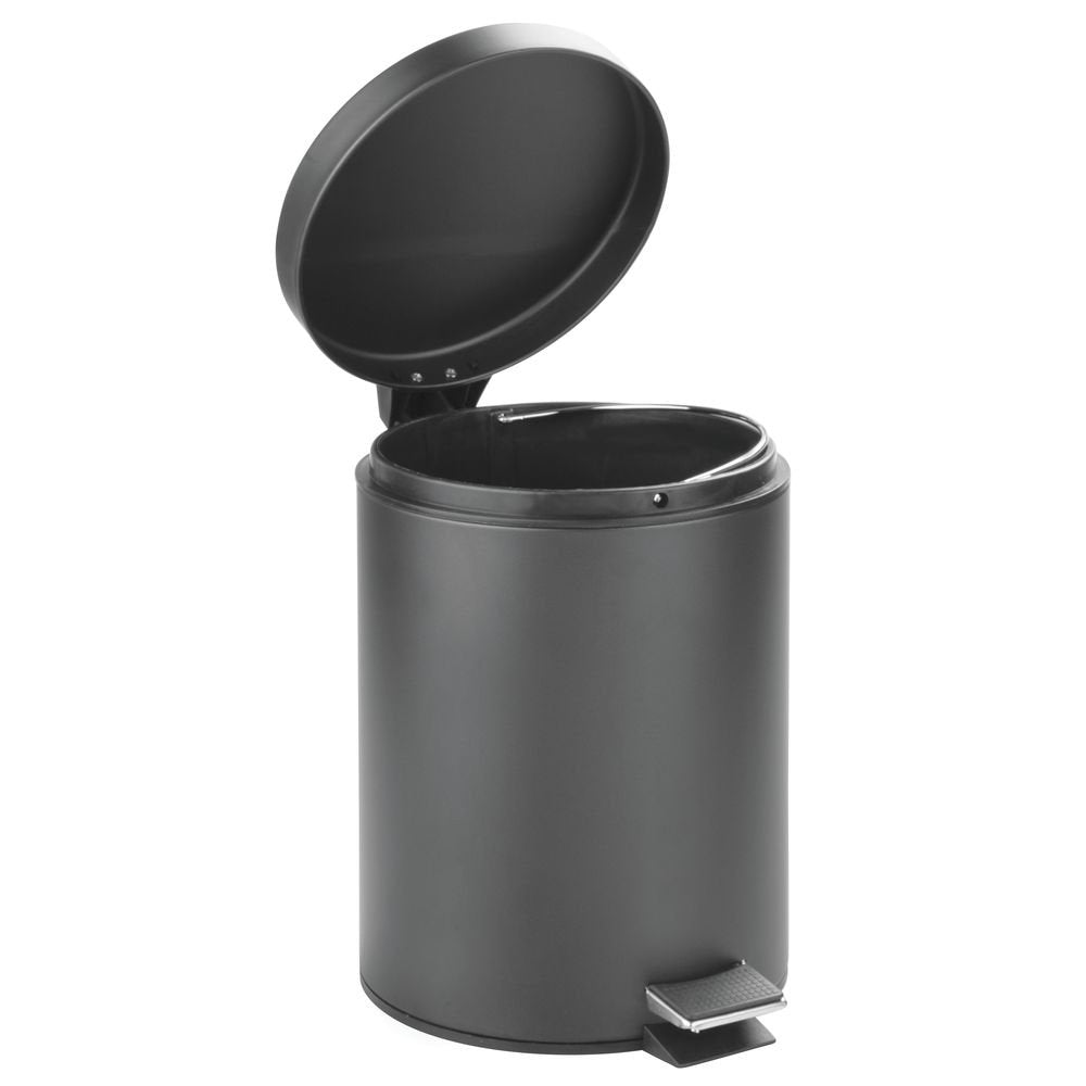 Cubo de pedal de 5 L, gris mate