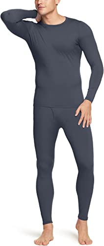 Set de capa base de microfibra polar para hombre/Gris