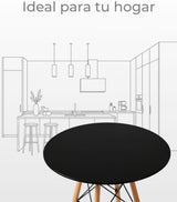 Modern Minimalist Small Round Table Casual Business Black