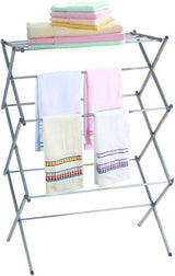 Silver- 3 Tier Top Shelf Folding Drying Rack