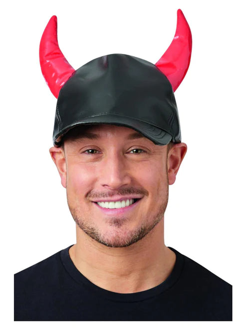 Gorro de diablo, con cuernos