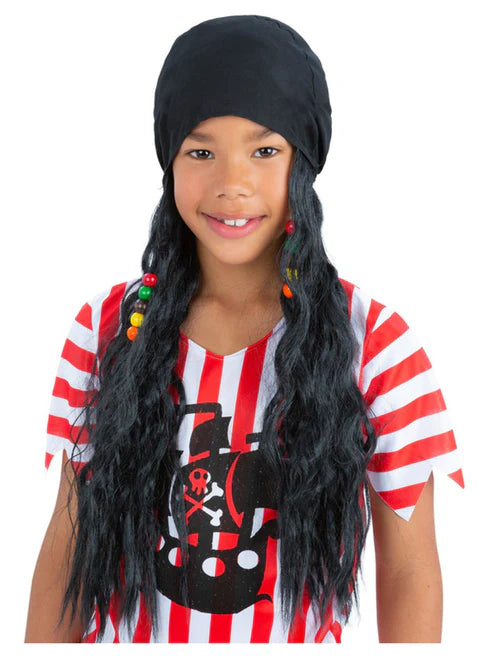 Pañuelo pirata, con pelo adjunto
