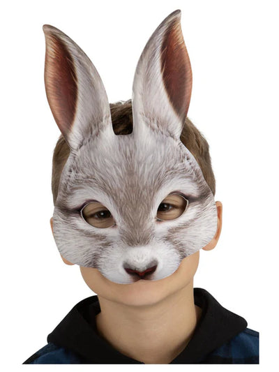 Máscara de conejo blanco para niños