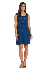 Vestido tipo chaqueta con detalle texturizado pavo real - RM Richards
