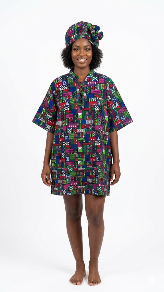Camisa Estampada Multicolor