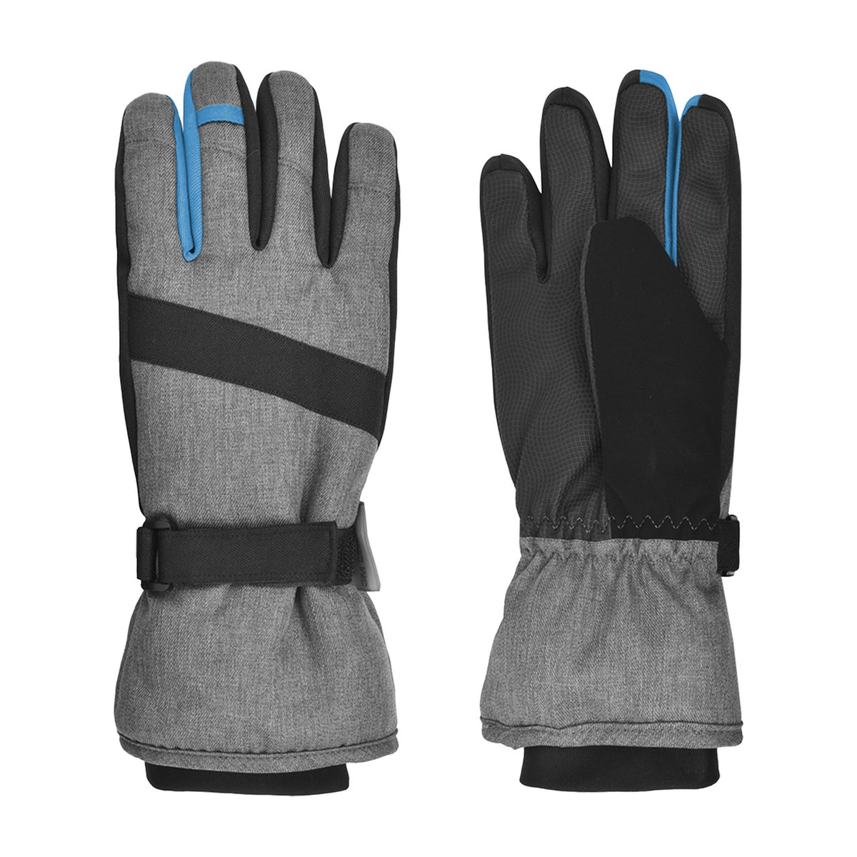 HEATHERED TASLON SKI GLOVE - SIZE 4-7 BOYS