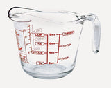 8 oz Open Handle Measuring Cup With Red
