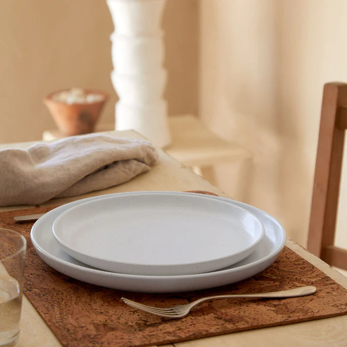 Plato Llano Pacifica Blanco Salado 28 cm
