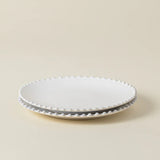 Plato de ensalada/postre blanco perla de 8"