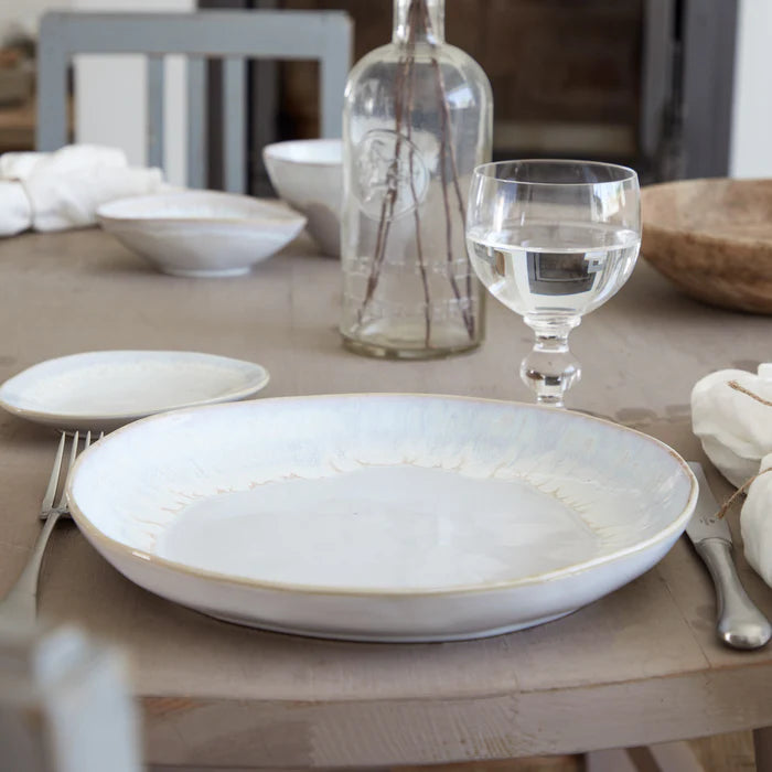 Plato Llano Brisa Sal Blanca 28 cm