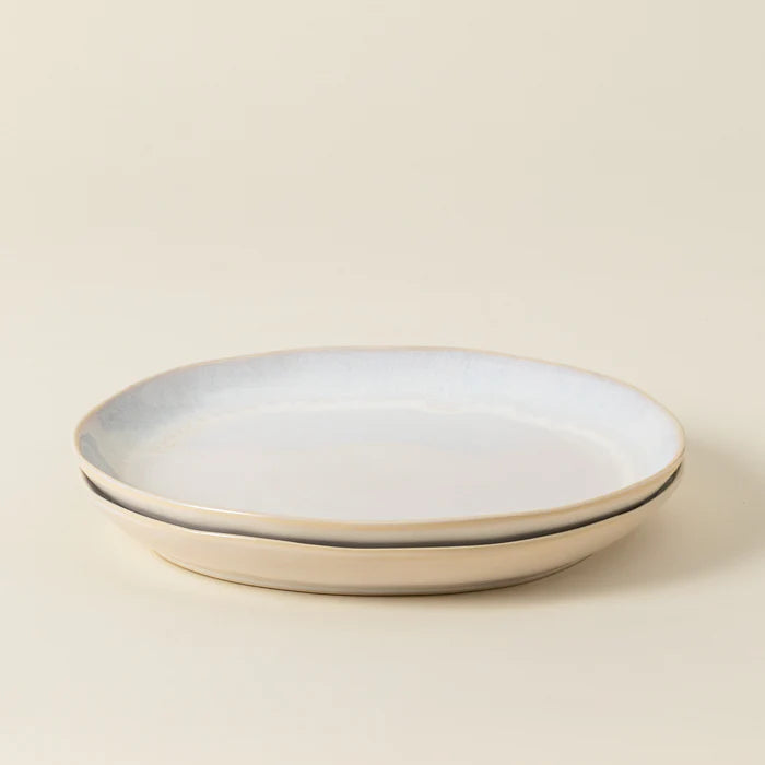 Plato Llano Brisa Sal Blanca 28 cm