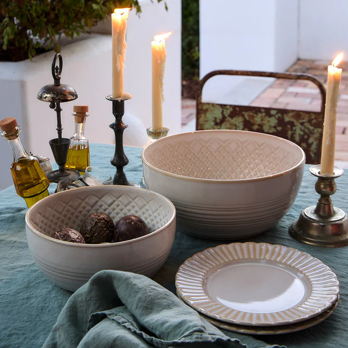 Plato para ensalada/postre Cristal Blanco 9"