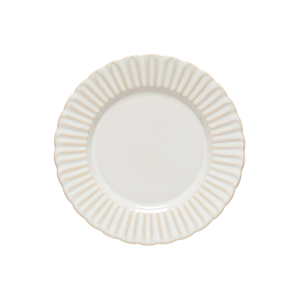 Plato Llano Cristal Blanco 11"