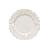 Plato Llano Cristal Blanco 11"