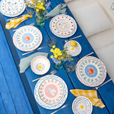 Plato de Ensalada/Postre Summer Bliss Pez Guppy Blanco 9"