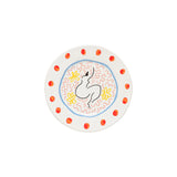Plato de ensalada/postre Summer Bliss Lady blanco 9"