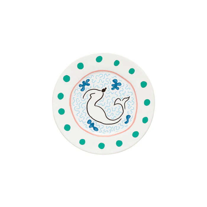 Plato de ensalada/postre Summer Bliss Sirena Blanco 23 cm