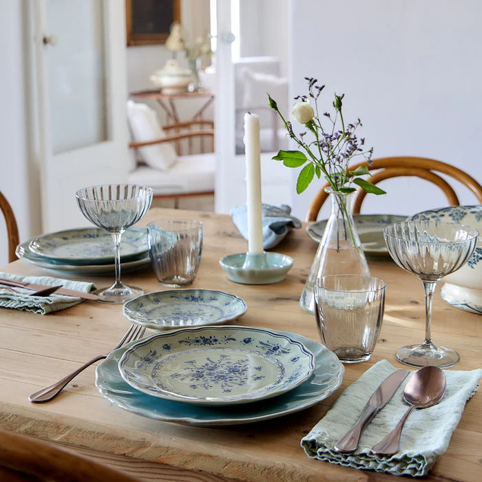 Plato para ensalada/postre, Vila Olive-Blue 8"