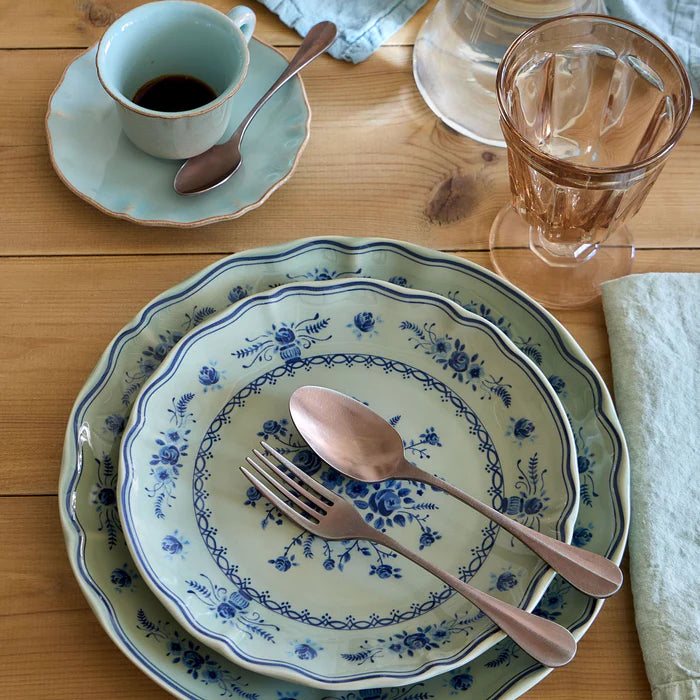 Plato para ensalada/postre, Vila Olive-Blue 8"