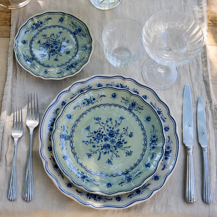 Plato para ensalada/postre, Vila Olive-Blue 8"