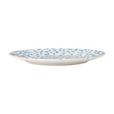 Plato llano Rafaela azul aciano 28 cm