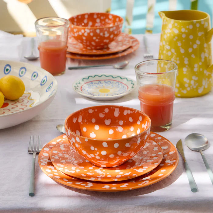 Plato para ensalada/postre Rafaela Tangerine de 22,86 cm
