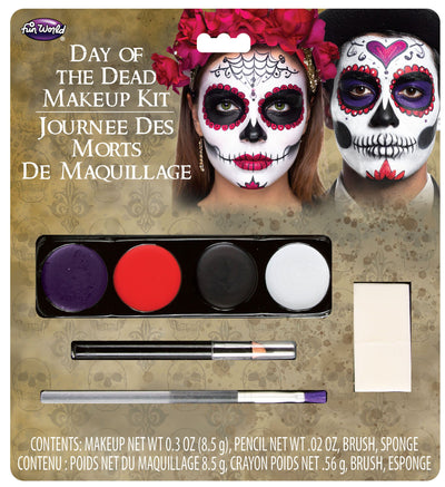 Kit de Maquillaje de Día de Muertos Hombre Bigotón