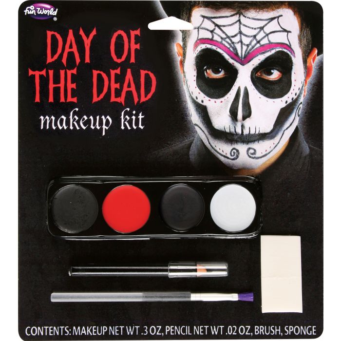 Kit de Maquillaje Día de Muertos Cara de Araña