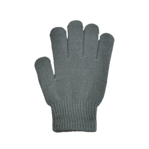 Guante elástico liso para niño, gris