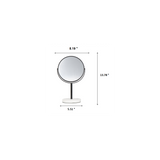 Matte Black  - 8" Closer Look 360 Rotation Tabletop Vanity Mirror 1X/5X