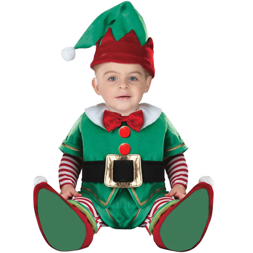 El pequeño ayudante de Santa unisex para bebé