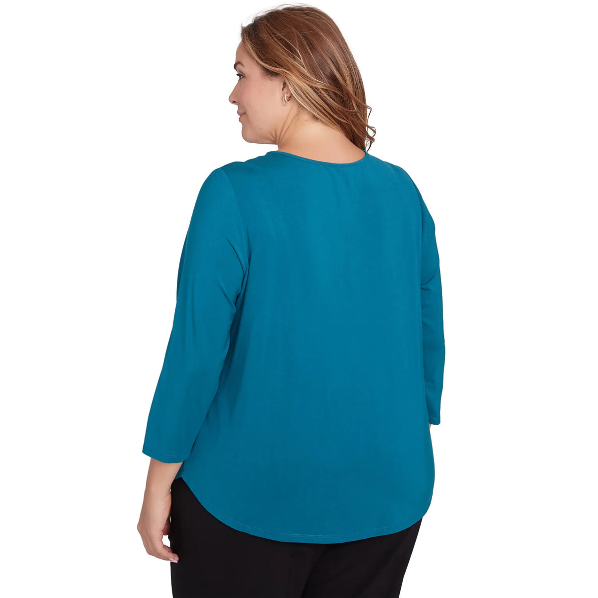 Talla grande Micro Bead Chain Stretch Solid Top Adriate - Ruby Rd
